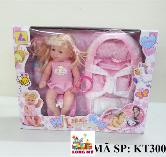 HỘP BÉ GÁI (BABY) 1C + NÔI + BÔ THỎ PIN, BÌNH SỮA, TẢ, MUỖNG, NĨA