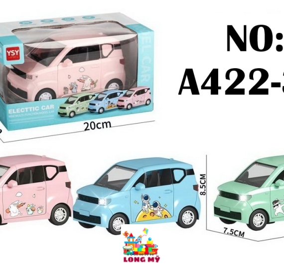 A422-3Y HỘP XE HƠI PIN ĐÈN ELECTTIC CAR (3 MÀU) YSY ELECTTIC CAR 🎨