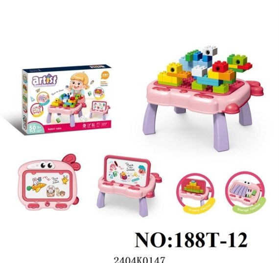 HỘP BÀN LOGO RÁP THÚ 50 MIẾNG+ BẢNG XÓA + CỤC TẨY+ VIẾT MÀU ARTIST