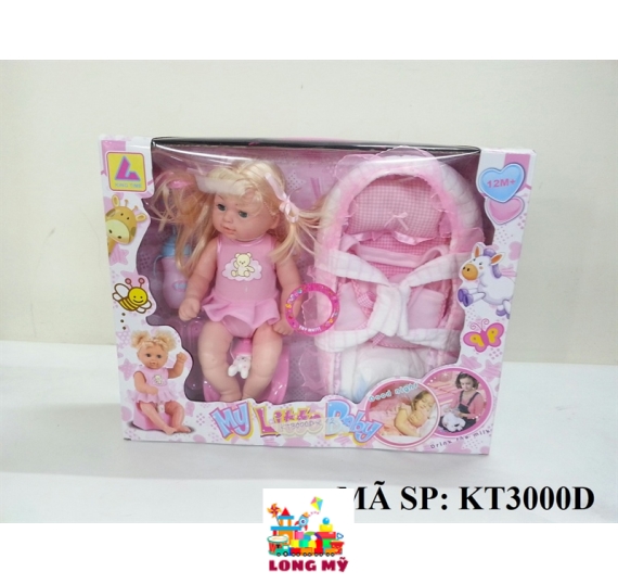 HỘP BÉ GÁI (BABY) 1C + NÔI + BÔ THỎ PIN, BÌNH SỮA, TẢ, MUỖNG, NĨA