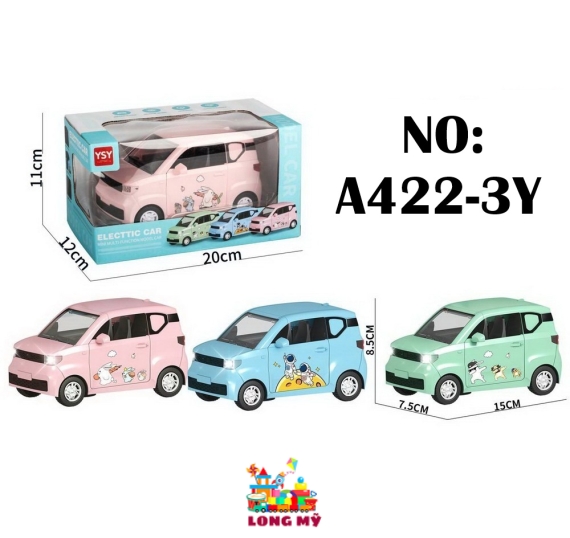A422-3Y HỘP XE HƠI PIN ĐÈN ELECTTIC CAR (3 MÀU) YSY ELECTTIC CAR 🎨